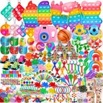 Funeed 120pcs Party Favor For Kids Classroom Prizes Treasure Box Toys, Fidget Toys Pack, Goodie Bag Fillers For Birthday Gift, Carnival Prizes, Stocking Stuffer