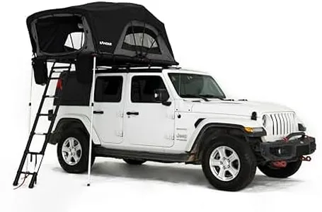 ILANDER Rooftop Tent Hard Shell,Roof Top Tent Camping for SUV Van Jeep Truck, Lightweight Foldable Car Rooftop Tent with Ladder, Waterproof and UV-Resistant Overland Roof Tents for 2-3 Person,1.4M