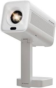 E GATE Atom 4X Automatic Projector 4k Ultra HD | Live TV | Android | Brightest 400 ISO | Native 1080p, Netflix, Prime | Precision Focus - Auto Keystone | USB-HDMI ARC+CEC | HDR+HLG | WiFi 6-BT | Egate
