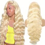 250% Density 613 Blonde Human Hair Wigs 18inch 4X4 Lace Closure Body Wave Lace Front Wigs Human Hair Wigs For Black Women Glueless Wigs Lace Frontal Wigs(613 Lace Front Wigs, 18 Inch-250% Density)