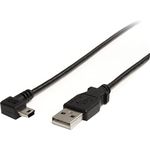 StarTech.com 6 ft. (1.8 m) Right Angle USB to Mini USB Cable - USB 2.0 A to Right Angle Mini B - Black - Mini USB Cable (USB2HABM6RA)