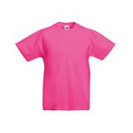 Fruit of the Loom Childrens/Kids Original Short Sleeve T-Shirt (3-4 Years) (Fuchsia)