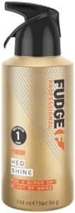 Fudge Professional Hair Shine Spray, Hed Shine Finishing Hair Spray, Weightless Dry Oil Mist, Shine Boosting Hairspray, Infused with Argan Oil and Jojoba Oil, for Women, No Greasiness, 100 g