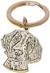 SINUOLIN Custom Keychain, Personalized Pet Photo Premium Quality Metal Keychain Pet Memorial Gifts For Dogs Cat Engraved Memorial Best Sympathy Gift