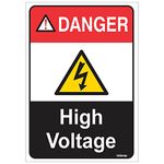 clickforsign Danger: High Voltage Sign Board