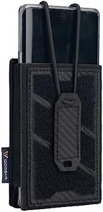 IDOGEAR Tactical Phone Pouch Molle Magazine Pouches Universal Utility Smartphone Holster Bag Outdoor EDC Waist Pouch Compatible with Phones Up to 6.7 Inches 500D Nylon (Black)