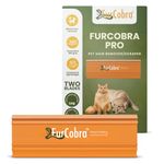 FURCOBRA Pro Pet Hair Remover - Easy Grip Pet Hair Carpet Scraper, Pet Hair Removal Tool - Cat Hair Remover, Dog Hair Remover for Couch, Car, Sofa, Carpet - Light & Compact Fur Remover Tool