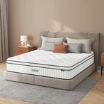 HEMERA Twin Mattress, 12 Inch Hybrid Mattress in a Box, Memory Foam and Innerspring Bed Mattress, Twin Size Mattress CertiPUR-US Certified, Pressure Relief & Supportive, Medium Firm, 75"*39"