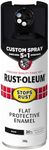 Rust-Oleum Stops Rust 5-in-1 Custom Spray, Flat Black, 340 g