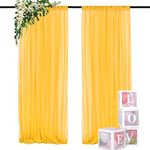 ShinyBeauty Chiffon Backdrop Curtai