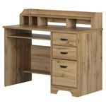 South Shore Furniture Versa Computer Desk with Hutch, Nordik Oak