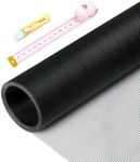 Pet Proof Window Screen Replacement Kit,39" W x 118" L Durable Window Screen Mesh for Patio Porch Door Windows with Rolling Tool and Screen Retainer Spline