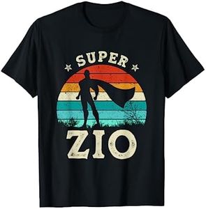 Super Zio Eroe Festa Del Papà Nipote Supereroe Zio Maglietta