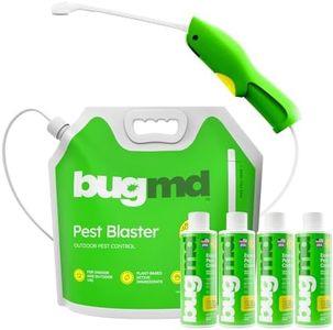 BugMD Blaster Kit - 4 Pack Pest Control Essential Oil Concentrates 3.7 oz and 1 Pest Blaster - Plant-Powered Bug Spray for Home, Insect Killer, Ant Killer for House, Roach, Flea Spray for Home