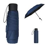 Vicloon Travel Mini Umbrella for Purse,6 Ribs Mini Umbrella,Coating Layer Fabric Blocking UPF 50 UV Protection 99.9% Compact Folding Purse Umbrella,Mini travel Sun Umbrella Lightweight Small Compact