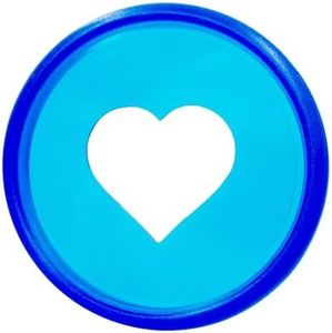 ITSYHPRO 100pcs Planner Expander Discs 0.94Inch Book Binding Disc For Discbound Notebook Accessories Heart Binder Rings(Transparent Blue,0.94inch/24 mm)