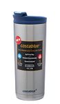 Costablue Vacuum Insulated Stainless Steel Thermal Travel Mug, 16 oz, , Easy to clean, Flip leak proof Ocean Blue lid