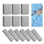 KEOHOLI 12 PCS Pools Pumice Stone,Pumice Stone for Pool Cleaning, Calcium Remover for Pool Tile,Pool Cleaner to Remove Rust and Dirt (3.93 x 2.75 x 1.57in&5.9x1.4x0.9in)