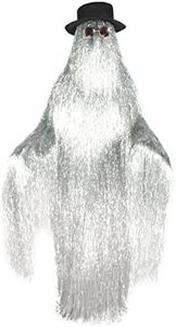 HPO Premium Adult Unisex Cousin Dapper Creature Wig & Costume Collection, Multiple Color Options, Perfect for your next Halloween or Cosplay Event! (Silver Tinsel)