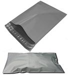 DIVCHI Strong Poly Mailing Postage Postal Bags Quality Self Seal Grey Plastic Mailers Mailing Bags (12x16”,100Pcs)