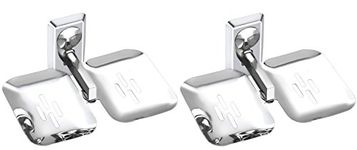 EASYHOME FURNISH soap Dish Double soap case Stand for washbasin sabu dani soap Box for Bathroom Accessories Hardware soap Holders dispensers O_82(304 Stainless Steel,Chrome Finish,Anti Rust)