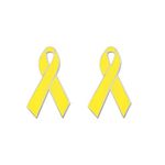 HUASAI Bring Them Home Pin Yellow Ribbon Pin Hostages Israel for Women Men Israel Pin Yellow Pin Awareness Enamel Lapel Pin Yellow Ribbon Breast Cancer Awareness Lapel Pin, Metal, No Gemstone