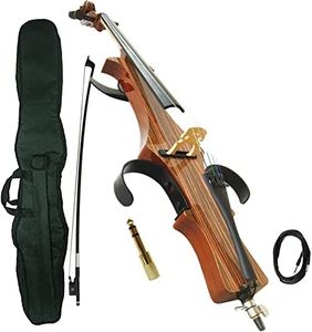 Aliyes Professional Handmade Solid Wood Electric Cello 4/4 Full Size Silent Electric Cello With bow, Case,Bridge Strings-DSDSN1808