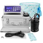 Lecaung Ionic Detox Foot Bath Machine, Negative Hydrogen Foot Detox Machine Ionic Detox Foot SPA System with Collapsible Basin, Far Infrared Belt