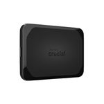 Crucial X10 2TB External Portable SSD Drive - Up to 2100MB/s, USB-C 3.2 Gen2, IP65 Dust and Water Resistant, External Solid State Drive, Black - CT2000X10SSD9C02