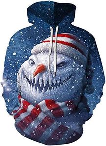 Ugly Christmas Sweater Sweatshirts Women Men Funny Cute Merry Santa Xmas Christmas Sweaters Hoodie Graphic Tees New Years Eve Holiday Party Vacation Outfits Fall Fashion Winter Clothing Clothes Tops