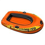 Intex Explorer Pro 100 Inflatable Boat 160cm x 94cm x 29cm, Kids Blow Up Boat with Oars, Grab Rope and Inflatable Floor for 1 Person Ages 6+