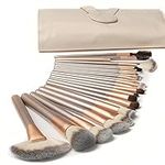 Makeup Brushes Ammiy Makeup Brushes Sets Professional 18 Pcs Make up Brushes Premium Synthetic Foundation Brushes Blending Face Powder Blush Eyeshadow Eyeliner Make Up Brush Kit with PU Leather Bag