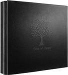 Posater Photo Album 4 x 6 600 Pockets Photos, Black Leather Cover, Extra Large Capacity Wedding Baby Anniversary Valentines Picture Albums Holds 600 Horizontal and Vertical Photos Tree Pattern Album