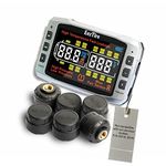 EEZ RV Products EEZTire-TPMS Pro (518C) Tire Pressure and Temperature Monitoring System 3.5" Color Display + 6 at Sensors. Not Compatible with Our Previous Models T515, E518, E618 Systems.