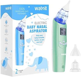 Baby Nasal Aspirator - Electric Nose Suction for Baby - Automatic Booger Sucker for Infants - Battery Powered Snot Sucker Mucus Remover for Kids Toddlers