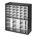 STANLEY 1-93-981 Multi-Purpose Storage Box With 30 Small Drawers & 9 Large Drawers For Easy & Convenient Storage, 8 Kg Load Capacity, Resin Frame, 1 Year Warranty, GREY & BLACK, 43.5x15.5x36.7 cm