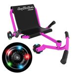 EzyRoller Classic Ride On Scooter with Light-up Wheels for Kids Ages 4+ - Pink LED Limited Edition