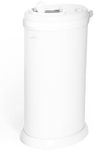 Ubbi Steel Diaper Pail, White, 2.34