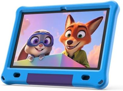 VOLENTEX 10 Inch Kids Tablet with Case, 10'' Android 15 Tablet for Age 3-12, 6GB RAM 64GB ROM, Parental Control, Educational Games Pre-Installed, Dual Camera, 6000mAh, Bluetooth (Blue)