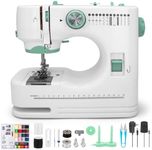 Xamanabu Sewing Machine for Beginners with 12 Built-in Stitches, 6 Included Feet, Portable Sewing Machine with Foot Pedal, High-Low Speeds