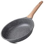 ZUOFENG Non Stick Frying Pans 20cm, Non-Stick Omelette Fry Pan, Granite Frying Pan Stone Pans