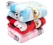 First Kick Baby Blankets Newborn Combo Pack of Hooded Soft Wrapper Cum Towel for Baby Boys and Baby Girls Pack of 3, pink, grey, navy, lightweight, Polar, Fleece, Flannel