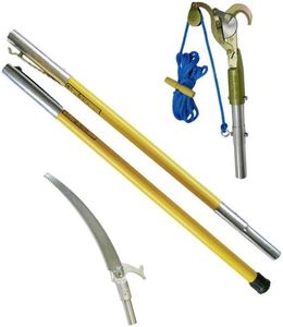 Jameson FG-6PKG-1 FG-Series Manual Pole Saw and Tree Pruner with Two 6-Foot Fiberglass Poles