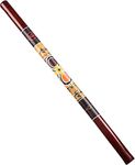 Meinl Percussion Wood Didgeridoo Instrument - Hand-painted 47 inches / 120 cm large Didgeridoo - E Tuning - Bamboo, Multicolored (DDG1-R)