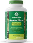 Amazing Grass Green Superfood: Organic Wheat Grass and 7 Super Greens Powder, 2 servings of Fruits & Veggies per scoop, Berry Flavor, 30 Servings