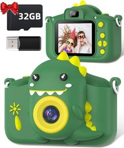 Gofunly Macchina Fotografica Bambini, 2.0 Pollici Schermo HD da 1080P Selfie Fotocamera Digitale per Bambina Videocamera Regalo per Ragazze & Ragazzi 3-12 Anni, Scheda 32GB Inclusa, Regali Giocattolo