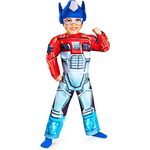 Disguise Costumes Optimus Prime Rescue Bot Toddler Muscle Costume, Red/Blue, Medium