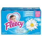 Fleecy Fabric Softener Dryer Sheets - For Irresistibly Soft & Static-Free Clothes | Paraben & Phosphate Free | Softener for Laundry | (Fresh Air) 200 Sheets