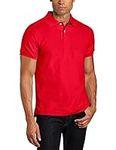 Lee mens Classic Polo Shirt, Red, X
