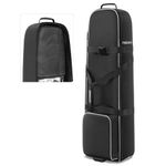 Findway Golf Travel Bag with Wheels, Heavy Duty 900D Oxford Wear-Resistant and Waterproof Travel Cover, Soft-Sided Foldable Club Bag for Airline, High Performance Padded Golf Flight Case